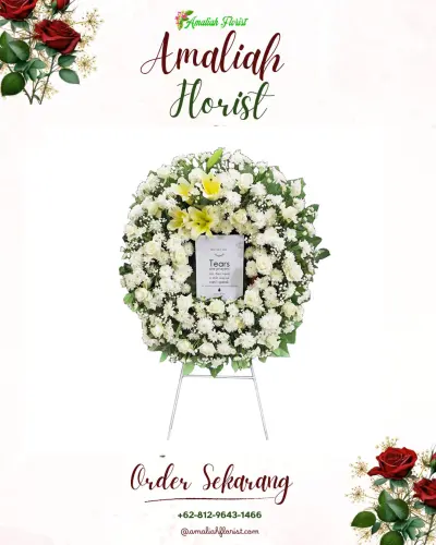 Krans Bunga Duka Cita di Kertamulya